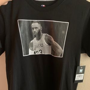 Boys Black Lakers LeBron James Shirt